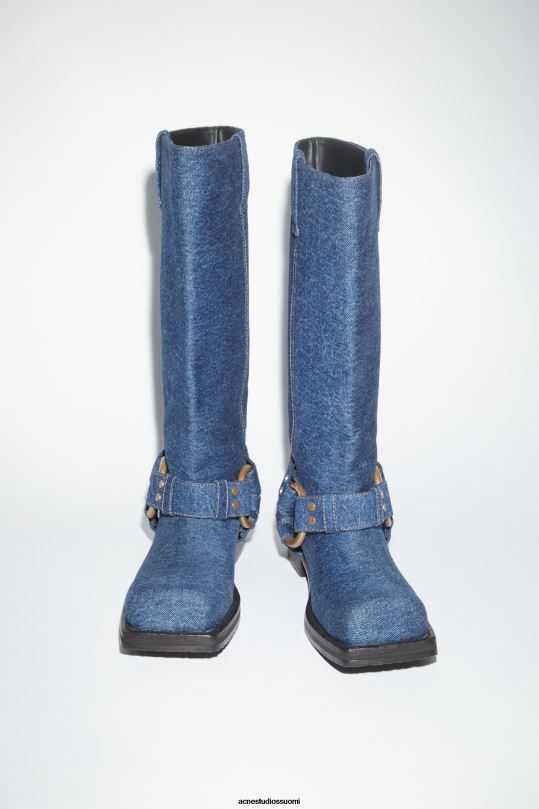 Acne Studios jalkineet sininen 0VF2B534 denim solki saappaat