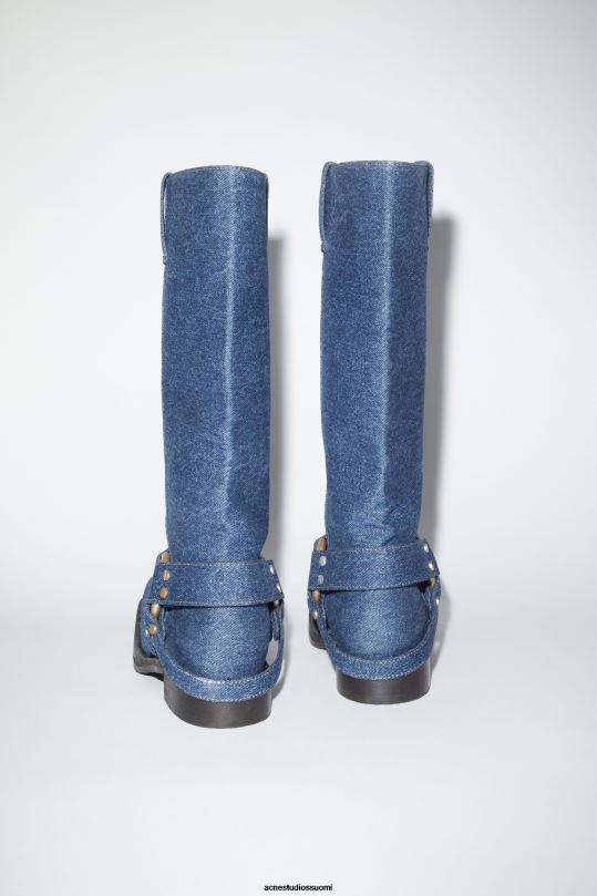 Acne Studios jalkineet sininen 0VF2B534 denim solki saappaat