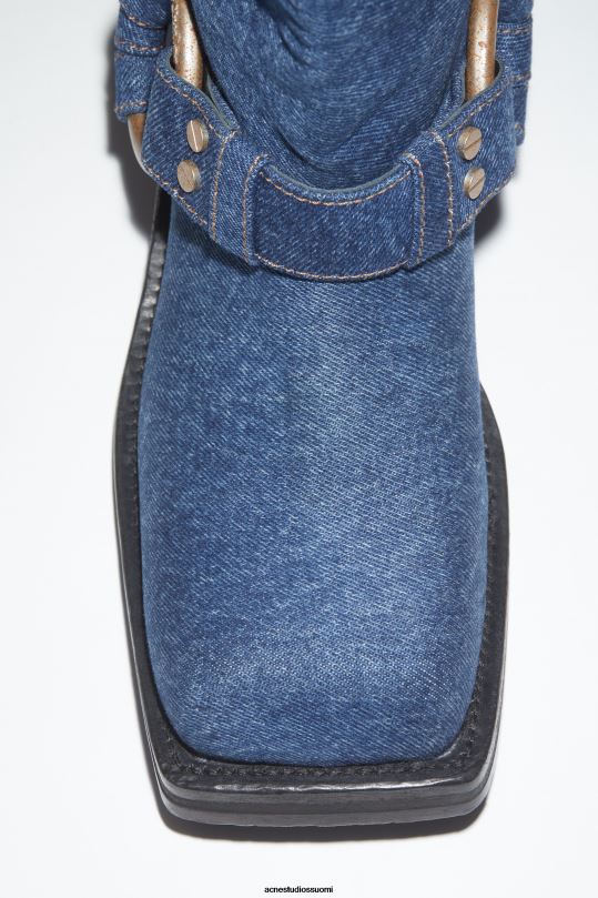 Acne Studios jalkineet sininen 0VF2B534 denim solki saappaat