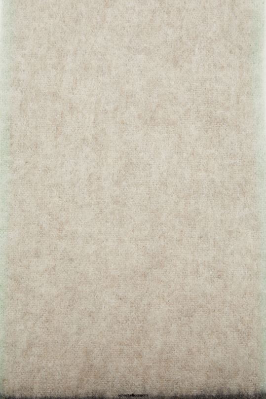 Acne Studios Lisätarvikkeet beige/harmaa 0VF2B788 villamohair-huivi - kapea