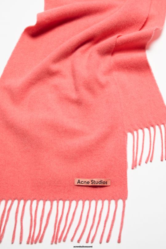 Acne Studios Lisätarvikkeet fluo pink melange 0VF2B771 hapsuvillahuivi - laiha