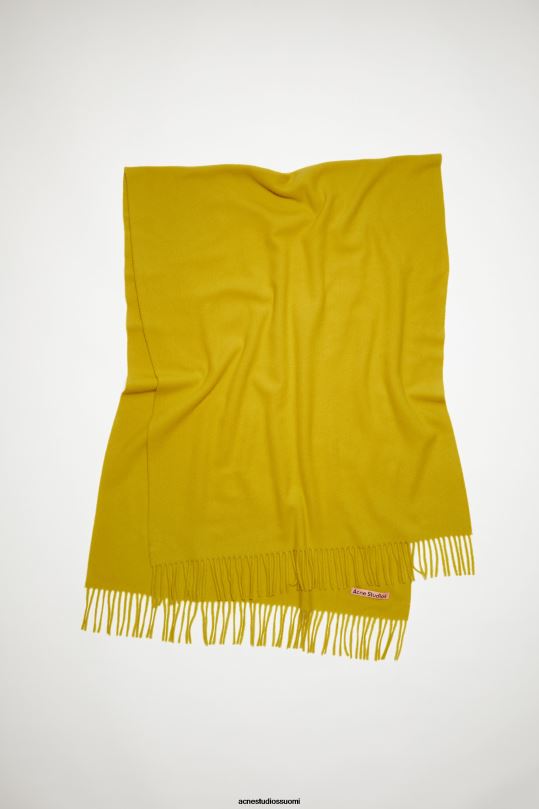 Acne Studios Lisätarvikkeet hapan keltainen 0VF2B744 hapsuvillahuivi - ylisuuri