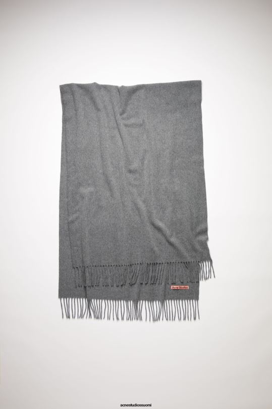 Acne Studios Lisätarvikkeet harmaa melansi 0VF2B611 hapsuvillahuivi - ylisuuri