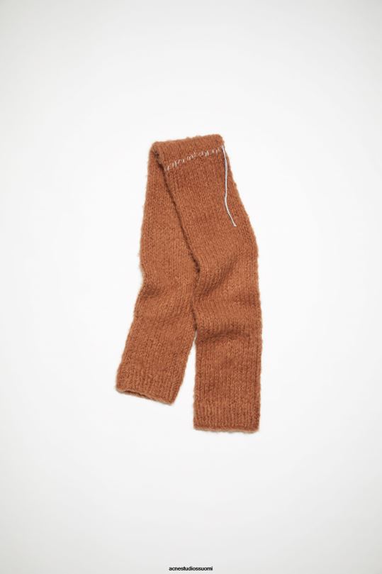 Acne Studios Lisätarvikkeet inkivääri ruskea 0VF2B641 alpaca sekoitushihainen huivi