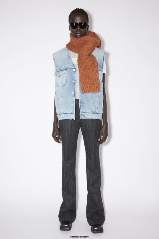Acne Studios Lisätarvikkeet inkivääri ruskea 0VF2B641 alpaca sekoitushihainen huivi