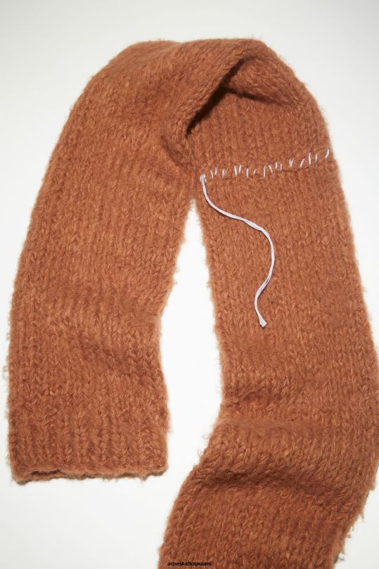 Acne Studios Lisätarvikkeet inkivääri ruskea 0VF2B641 alpaca sekoitushihainen huivi