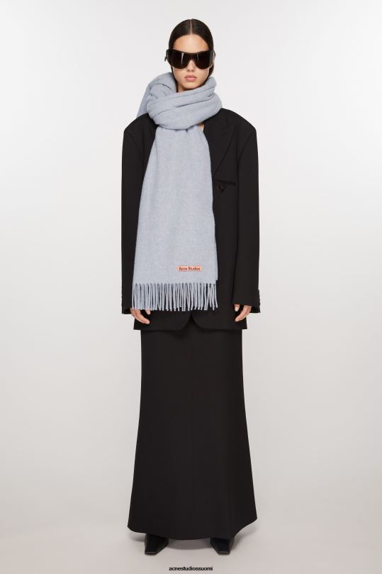 Acne Studios Lisätarvikkeet jauhe sininen melange 0VF2B707 hapsuvillahuivi - ylisuuri
