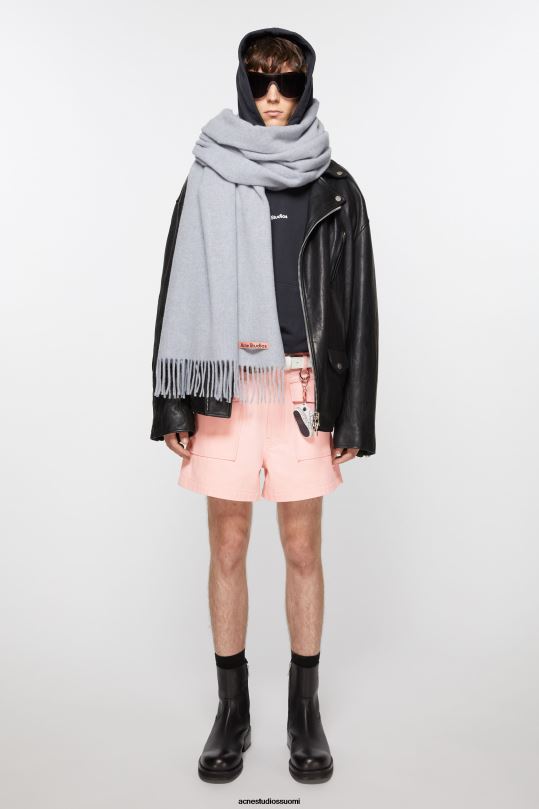 Acne Studios Lisätarvikkeet jauhe sininen melange 0VF2B707 hapsuvillahuivi - ylisuuri