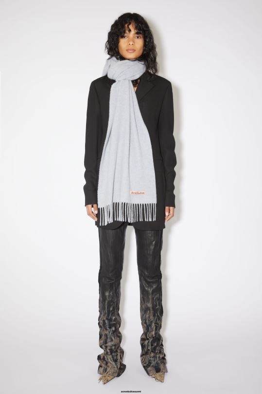 Acne Studios Lisätarvikkeet jauhe sininen melange 0VF2B708 hapsuvillahuivi - kapea