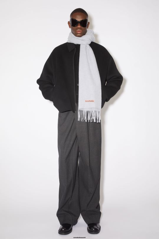 Acne Studios Lisätarvikkeet jauhe sininen melange 0VF2B708 hapsuvillahuivi - kapea
