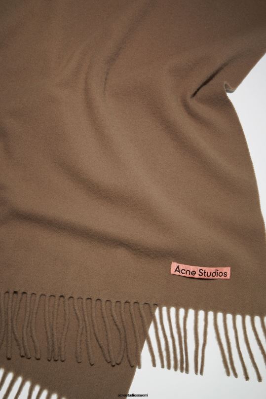 Acne Studios Lisätarvikkeet karamelliruskea 0VF2B617 hapsuvillahuivi - kapea