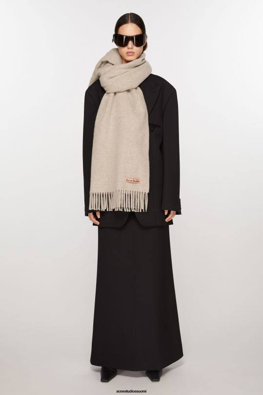 Acne Studios Lisätarvikkeet kaurapuuro melange 0VF2B813 hapsuvillahuivi - ylisuuri