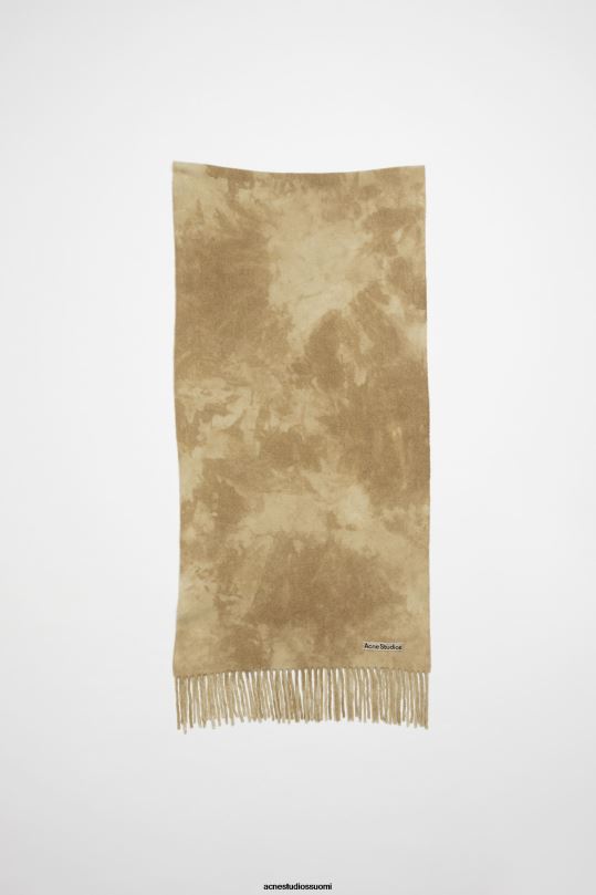 Acne Studios Lisätarvikkeet khakin vihreä 0VF2B604 solmittava villahuivi - kapea
