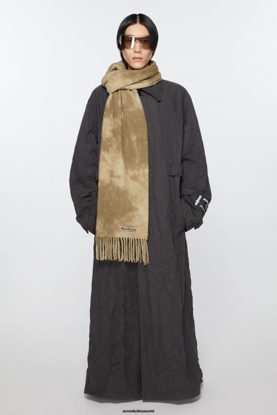 Acne Studios Lisätarvikkeet khakin vihreä 0VF2B604 solmittava villahuivi - kapea