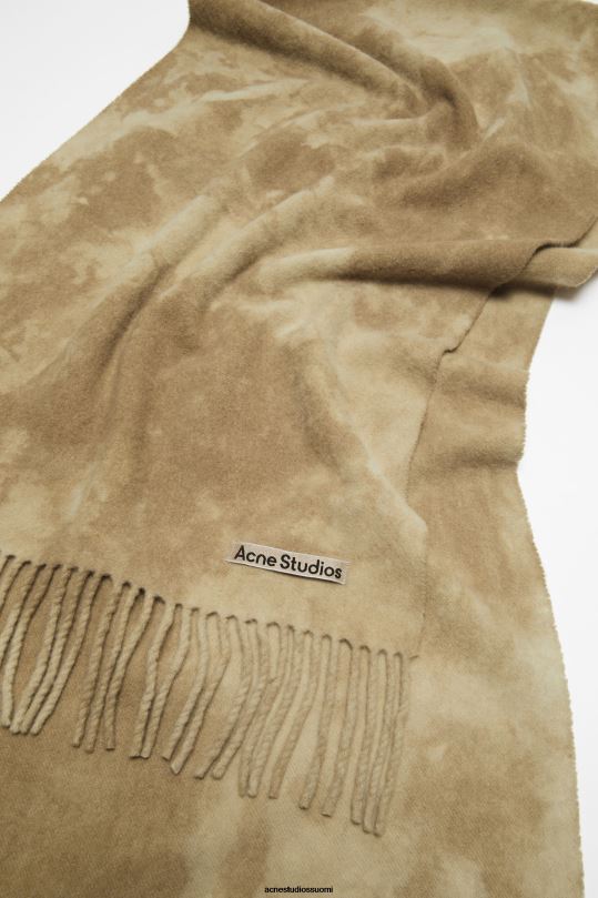 Acne Studios Lisätarvikkeet khakin vihreä 0VF2B604 solmittava villahuivi - kapea
