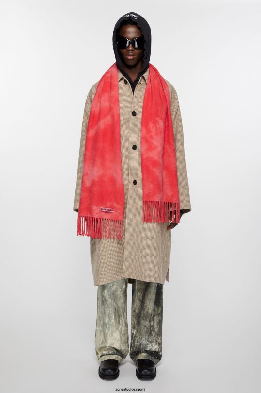 Acne Studios Lisätarvikkeet kirkkaan pinkki 0VF2B804 solmittava villahuivi - kapea