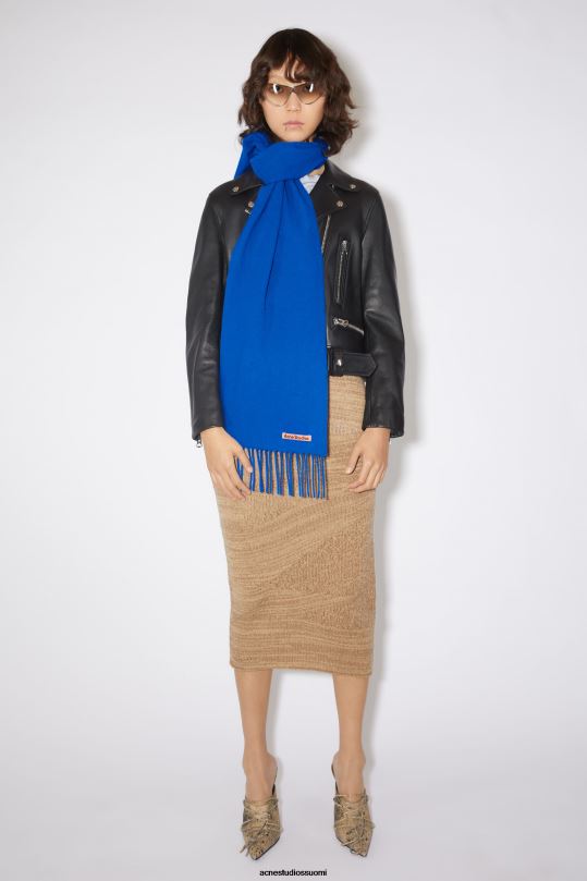 Acne Studios Lisätarvikkeet kuninkaallisen sininen 0VF2B567 hapsuvillahuivi - laiha