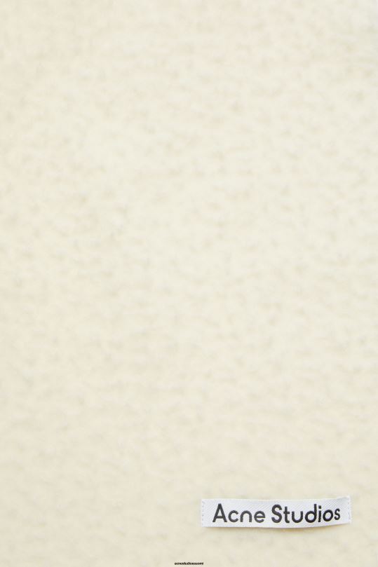 Acne Studios Lisätarvikkeet lämmin valkoinen 0VF2B873 villainen hapsuhuivi