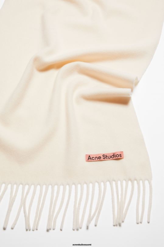 Acne Studios Lisätarvikkeet lämmin valkoinen 0VF2B874 hapsuvillahuivi - kapea