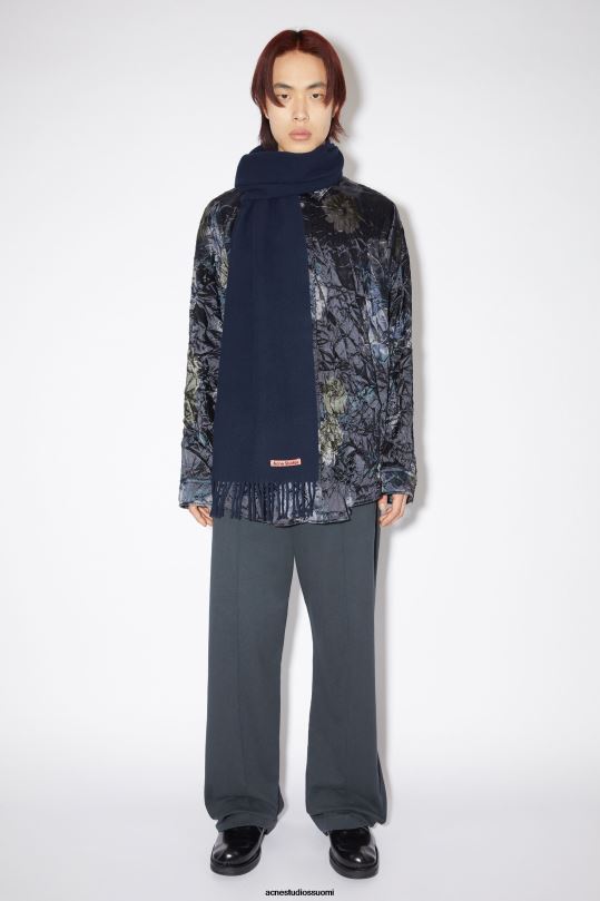 Acne Studios Lisätarvikkeet laivastonsininen 0VF2B549 hapsuvillahuivi - laiha