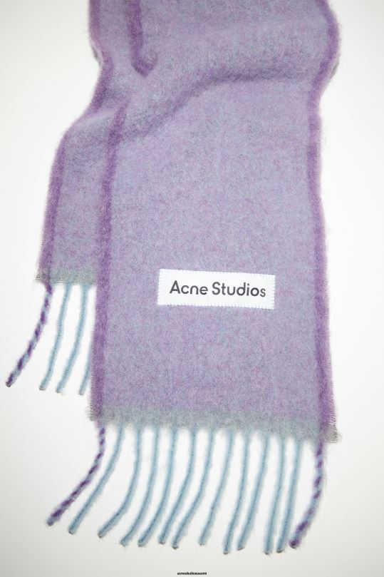 Acne Studios Lisätarvikkeet laventelin violetti 0VF2B713 villamohair-huivi - kapea
