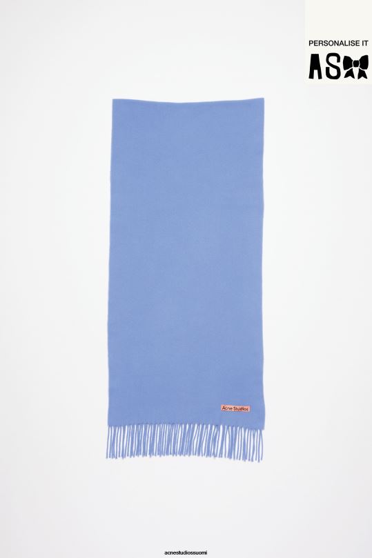 Acne Studios Lisätarvikkeet makea sininen 0VF2B565 hapsuvillahuivi - kapea