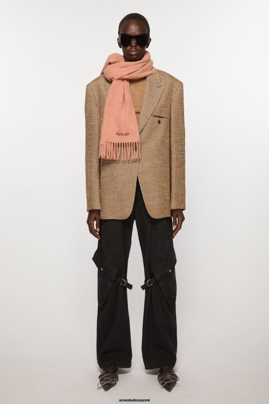 Acne Studios Lisätarvikkeet ruusumelangia 0VF2B731 hapsuvillahuivi - kapea