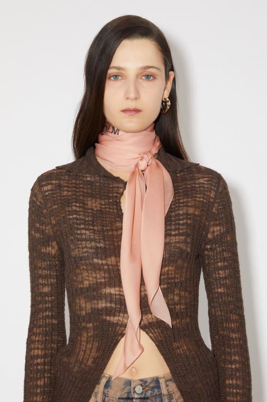 Acne Studios Lisätarvikkeet ruusun pinkki 0VF2B732 silkkihuivi