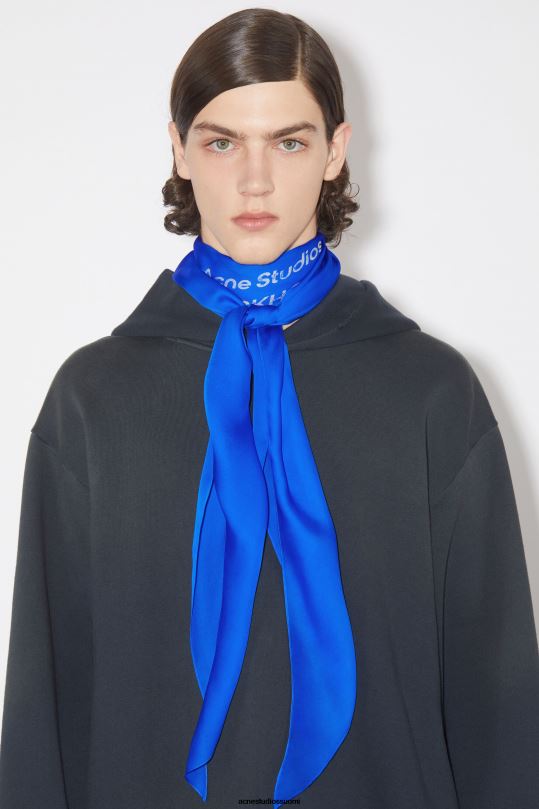 Acne Studios Lisätarvikkeet sähkösininen 0VF2B529 silkkihuivi