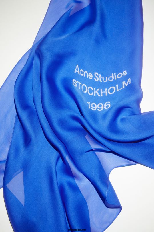 Acne Studios Lisätarvikkeet sähkösininen 0VF2B529 silkkihuivi