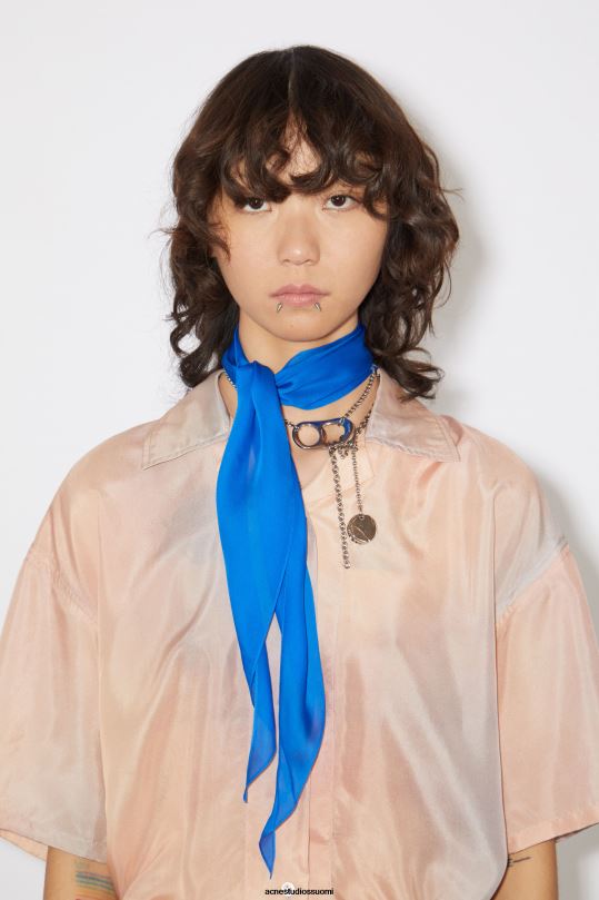 Acne Studios Lisätarvikkeet sähkösininen 0VF2B530 silkkihuivi