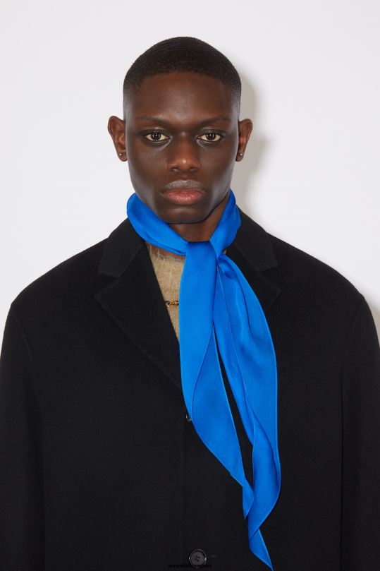 Acne Studios Lisätarvikkeet sähkösininen 0VF2B530 silkkihuivi