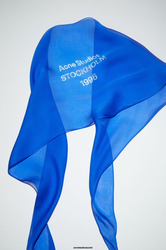 Acne Studios Lisätarvikkeet sähkösininen 0VF2B530 silkkihuivi