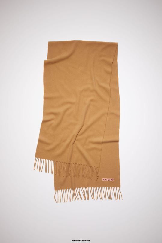 Acne Studios Lisätarvikkeet tumma kameli 0VF2B695 kashmir hapsuhuivi - kapea