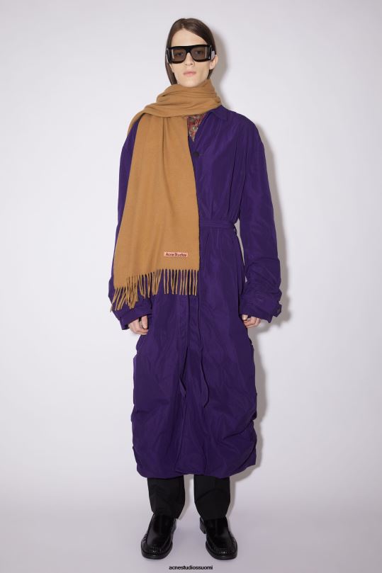 Acne Studios Lisätarvikkeet tumma kameli 0VF2B695 kashmir hapsuhuivi - kapea