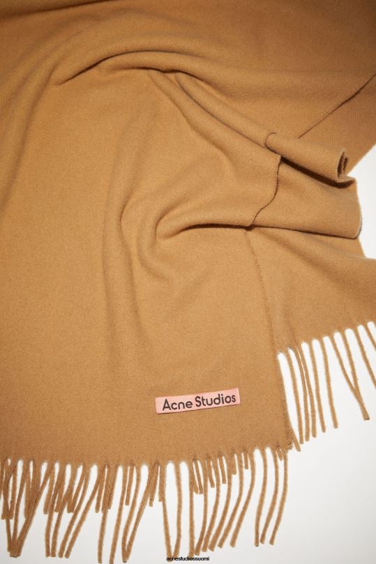Acne Studios Lisätarvikkeet tumma kameli 0VF2B695 kashmir hapsuhuivi - kapea