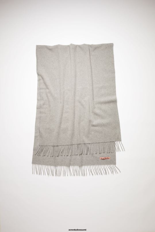 Acne Studios Lisätarvikkeet vaaleanharmaa melansi 0VF2B665 hapsuvillahuivi - ylisuuri