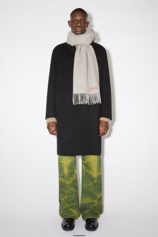 Acne Studios Lisätarvikkeet vaaleanharmaa melansi 0VF2B665 hapsuvillahuivi - ylisuuri