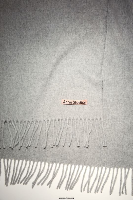 Acne Studios Lisätarvikkeet vaaleanharmaa melansi 0VF2B665 hapsuvillahuivi - ylisuuri
