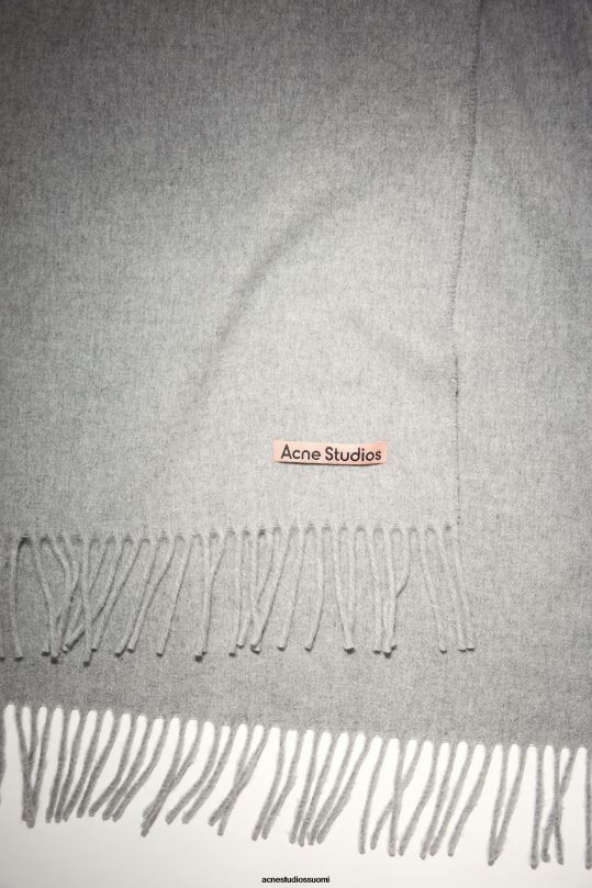 Acne Studios Lisätarvikkeet vaaleanharmaa melansi 0VF2B666 hapsuvillahuivi - kapea