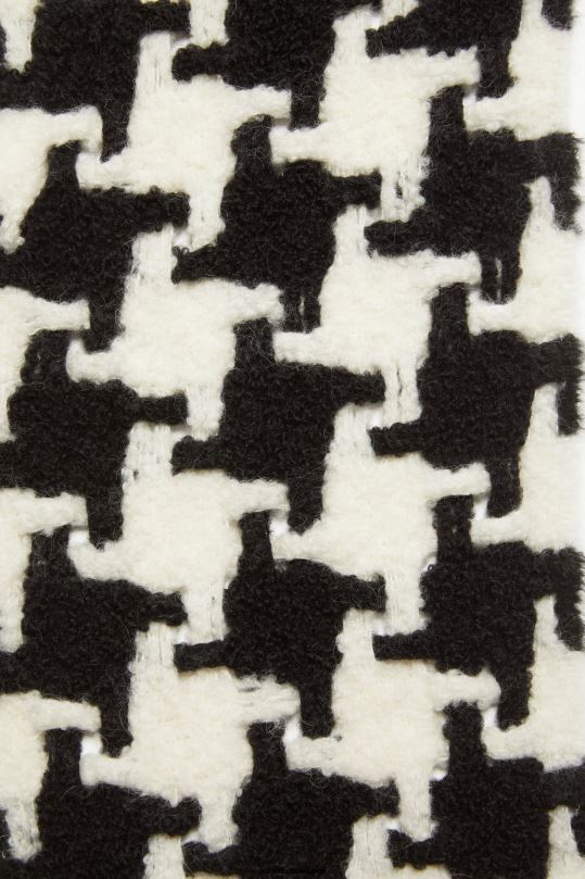 Acne Studios Lisätarvikkeet valkoinen musta 0VF2B836 koiranhammas huivi