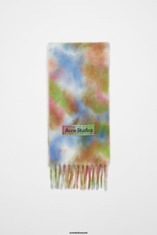 Acne Studios Lisätarvikkeet vihreä multi 0VF2B571 solmittava alpakanvillahuivi