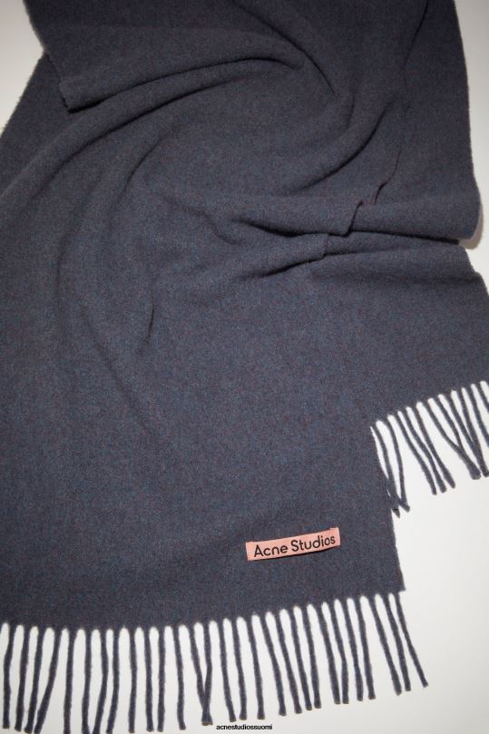 Acne Studios Lisätarvikkeet violetti melansi 0VF2B589 hapsuvillahuivi - kapea