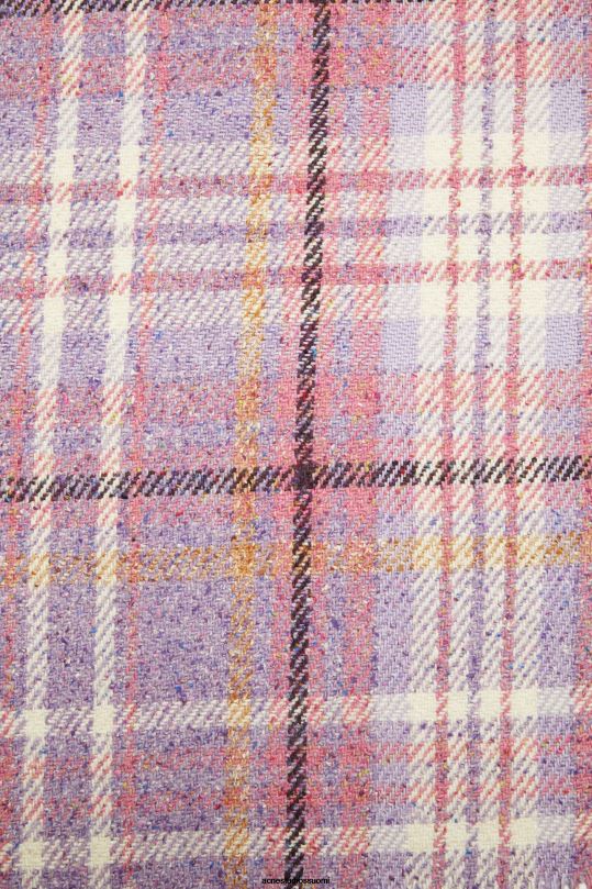 Acne Studios Lisätarvikkeet violetti violetti 0VF2B628 ylisuuri ruudullinen huivihuopa