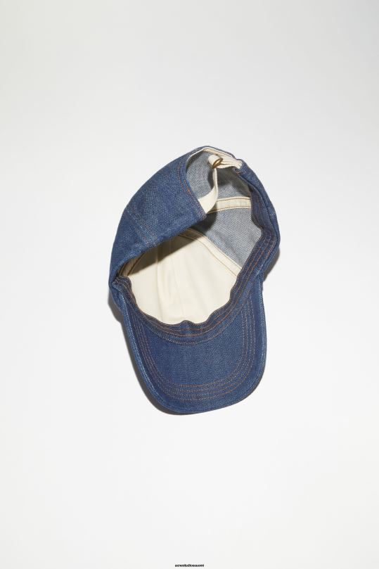 Acne Studios Lisätarvikkeet indigonsininen 0VF2B532 denim baseball-lippis