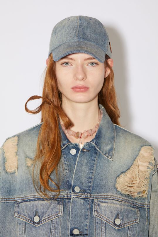 Acne Studios Lisätarvikkeet keski sininen 0VF2B568 denim lippalakki