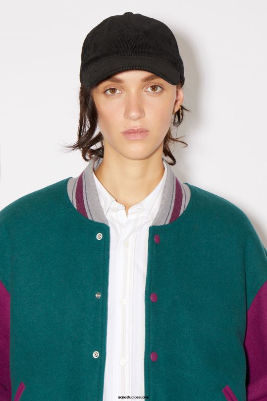 Acne Studios Lisätarvikkeet musta 0VF2B471 mikrokasvokorkki