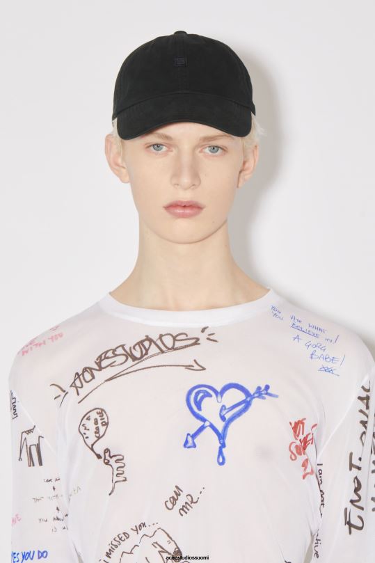 Acne Studios Lisätarvikkeet musta 0VF2B496 mikrokasvokorkki