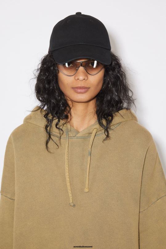 Acne Studios Lisätarvikkeet musta 0VF2B513 puuvillainen baseball-lippis
