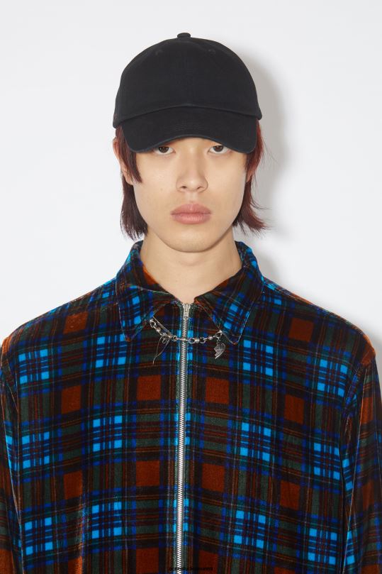 Acne Studios Lisätarvikkeet musta 0VF2B513 puuvillainen baseball-lippis